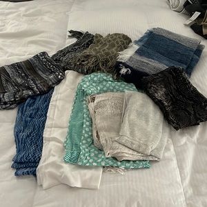 Assorted scarfs